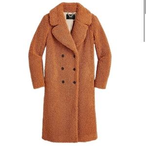 J. Crew Double Breasted Teddy Coat | Size M